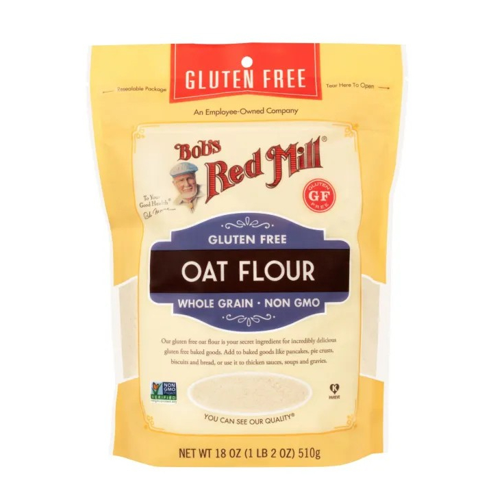 Bob's Red Mill (BRM) Gluten Free Whole Grain Oat Flour 18oz. แป้งจากข้าวโอ๊ต (ของแท้100%) มีหน้าร้าน