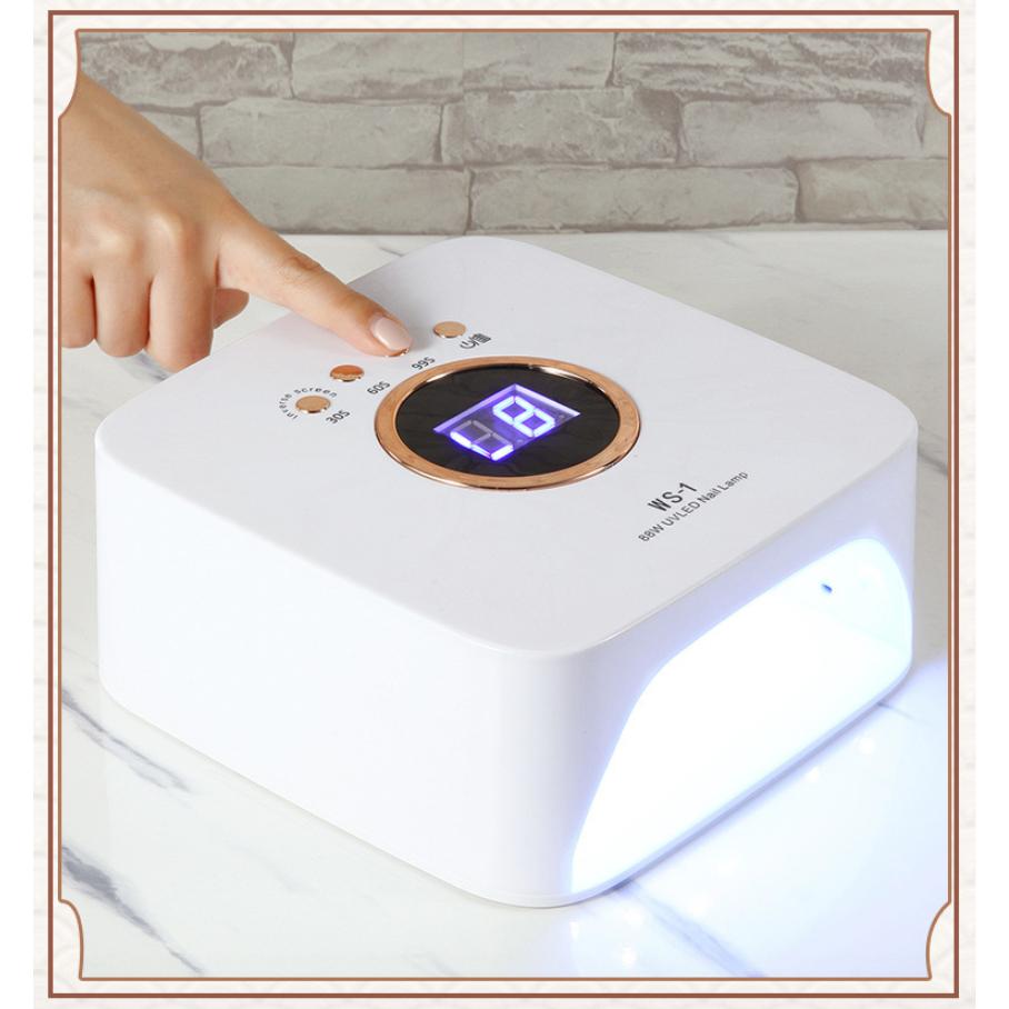 เครื่องอบเล็บเจล ws-1 มีช่องเสียบ usb พกพาได้ มีแบตในตัว 88w