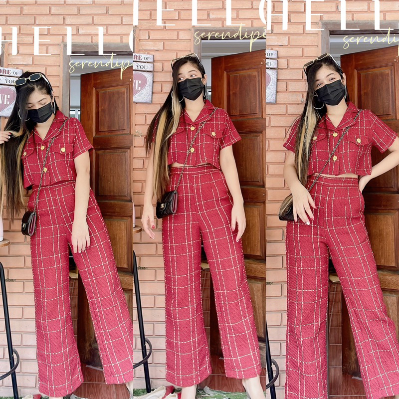 #ชุดงานบวช #ชุดไปงานบวช #ชุดสีแดง #ชุดสวยราคาถูก #ชุดสาวอวบ
