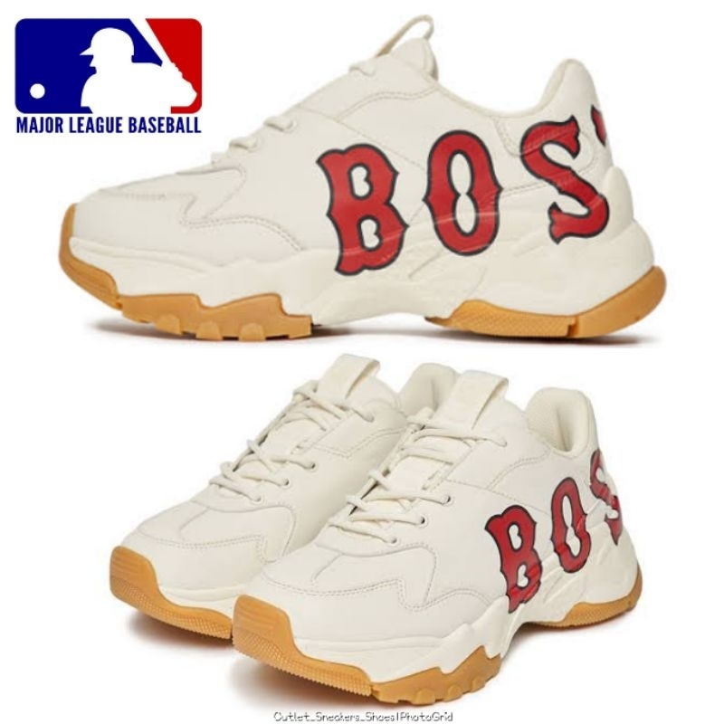 รองเท้า MLB Bigball Chunky P Mega Logo Boston Unisex ส่งฟรี
