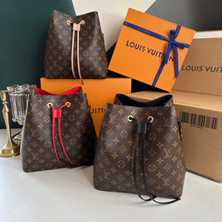 Louis Vuitton / LV / NÉONOÉ MM / Bucket bag /  กระเป๋าสะพาย / กระเป๋าสะพายข้าง / หนังแท้100%