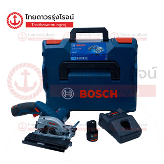 BOSCH เลื่อยวงเดือนไร้สาย 3นิ้ว 12v GKS12V-26 C1xB2x3.0ah GAL12v-40 06016A1005 (ครบชุด+L-BOXX136)|ชุด| TTR Store