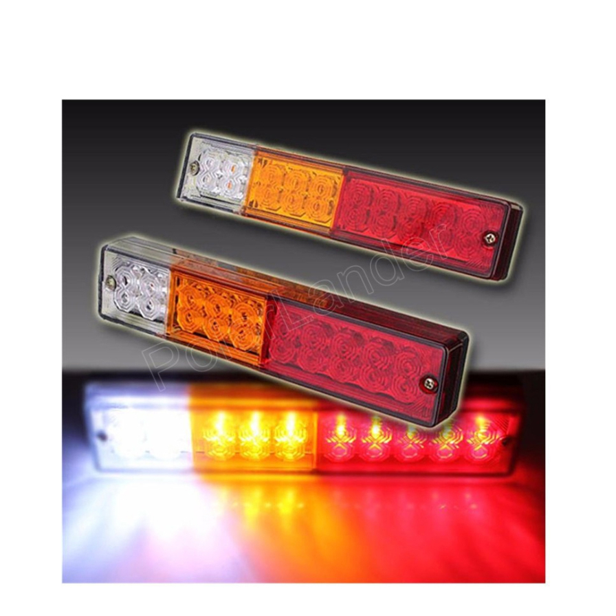 ไฟเลี้ยว 20 LED 3 ตอน ไฟ 12V สำหรับติดท้ายรถพื้นที่แคบ เสารถยก รถตัก รถบรรทุก รถพ่วงและรถตู้