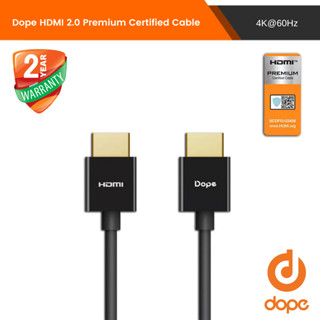 Dope HDMI 2.0 Premium Certified Cable 4K@60Hz Slim HDMI Cable