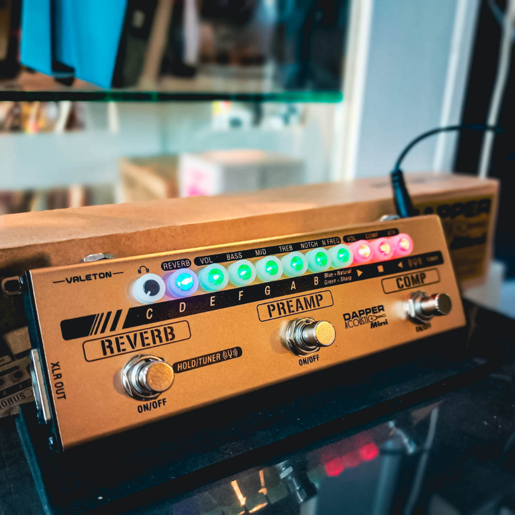 🔥[โค้ดลด1000.-] Valeton เอฟเฟคกีต้าร์โปร่ง Dapper Acoustic Mini เอฟเฟคกีต้าร์ ฟังก์ชั่นการใช้งานครบ