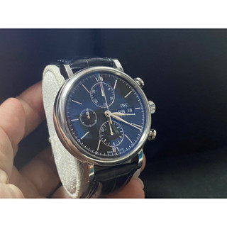 IWC Portofino Chronograph Automatic 42mmBlackdialมือสองของแท้ร้อยล้านเปอร์เซ็นต์