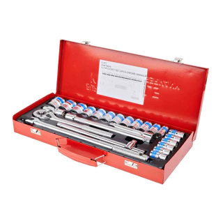 EURO KING TOOLS ชุดเครื่องมือ ประแจ ชุดบล็อก 12เหลี่ยม จำนวน 24 ชิ้น ชุดประแจบล็อก ขนาด 1/2 (4หุน)
