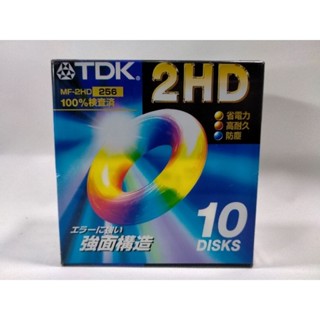 TDK IBM Format แผ่นดิส ในซีน แท้ 1.44 Flopply Disk 2HD จุ 10แผ่นในกล่อง ของใหม่