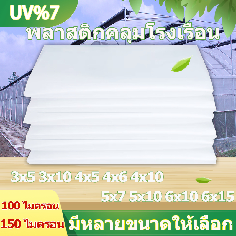 พลาสติกใสคลุมโรงเรือน โรงเรือน พลาสติกใส พลาสติก UV7% โรงเรือนแคคตัส คลุมโรงเรือน ความหนา100-150ไมคร