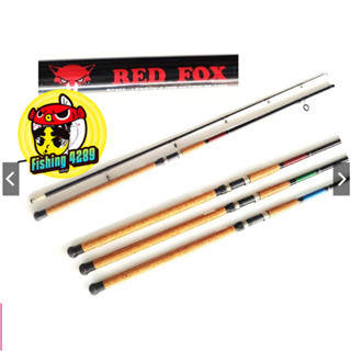 คันเบ็ด คันหน้าดิน ไฟเบอร์ จัมโบ้ Jumbo Redfox เรดฟ็อก เรดฟ๊อก แถมถุงผ้า ด้ามก๊อกเคลือบสวยงาม