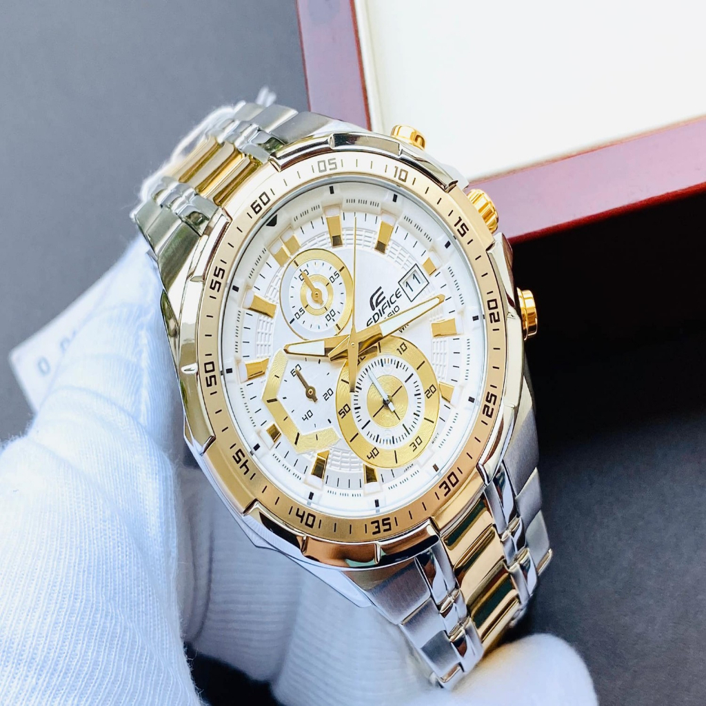 นาฬิกาคาสิโอ EDIFICE รุ่น EFR-539SG-7A กันน้ำ รับประกัน 1 ปี