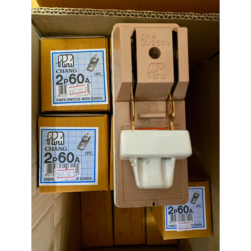 คัตเอาท์ 2P 2สาย 30A ,60A,100A ยี่ห้อ Chang  มือ 1 พร้อมส่ง - รูปที่ 3