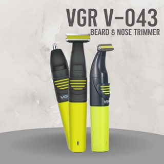 VGR เครื่องโกนหนวดไฟฟ้าแบบ 2in1 รุ่น V-043 พร้อมส่งจากไทย