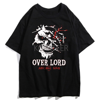 Overlord เสื้อยืดแขนสั้นลายการ์ตูน คอกลมทันสมัยสไตล์แฟชั่นบุคลิกภาพ Unisex