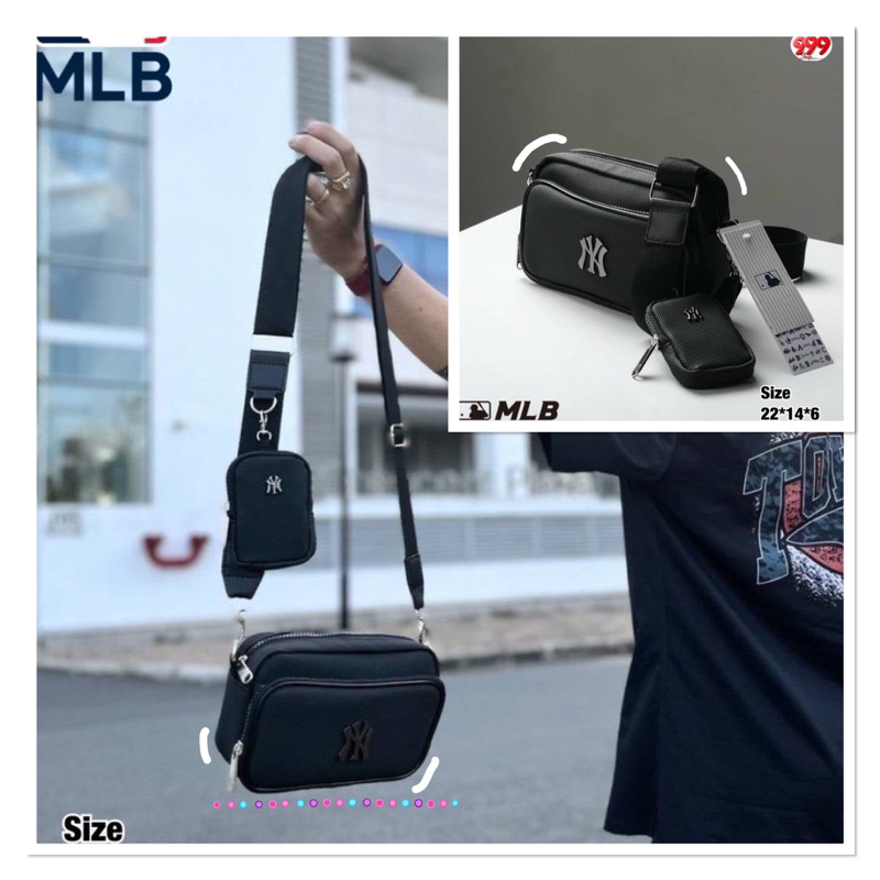 กระเป๋าสะพาย กระเป๋าคาดอก MLB NYLON CROSS BAG NEW YORK YANKEES ใช้งานได้ทั้งชายและหญิง