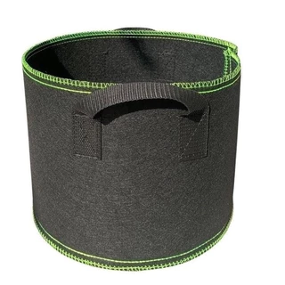 Non-woven fabric Grow bag กระถางผ้า สีดำขอบเขียว กระถางผ้าปลูกต้นไม้ ถุงปลูกต้นไม้ 1/2/3/5/7/10/12/15/20/30Gallon