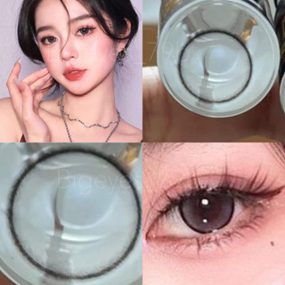 ✨ Gray ขนาดตาโต (Bigeyes) ☀️กรองแสง uv เลนส์แท้จดทะเบียนถูกต้อง ผ่านอย.ไทย บิ๊กอายสีเทา✔️