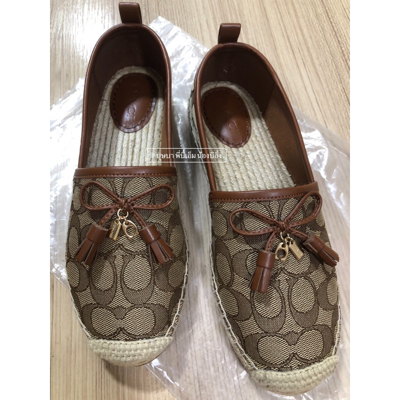 รองเท้า COACH Carson Espadrille size: US7 (24.1cm) EURO 37-38