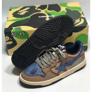 รองเท้าผ้าใบ BAPE A BATHING APE S.40-45 อุปกรณ์ครบเซต รองเท้าผู้ชาย รองเท้าใส่เที่ยว รองเท้าลำลอง ใส่สบาย พร้อมจัดส่ง