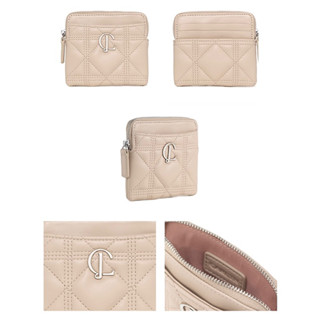 carlyn cube wallet (beige)