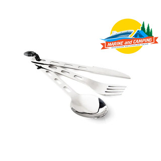 GSI Glacier Stainless 3 Pc. Ring Cutlery ชุดช้อน ส้อม และมีด