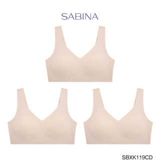 Sabina เสื้อชั้นใน Invisible Wire (ไม่มีโครง,สายใหญ่ ,ตะขอหลัง) รุ่น Soft Collection