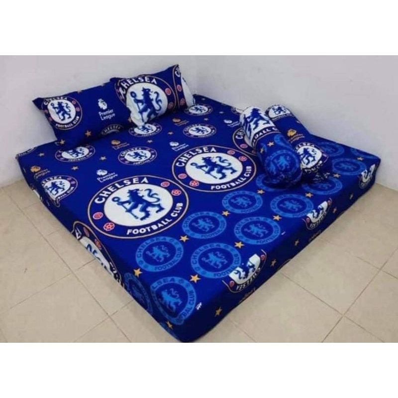 ผ้าปูที่นอน เชลซี  ขนาด 3 ฟุต 3.5 ฟุต 5 ฟุต 6 ฟุต 7 ฟุต 8 ฟุต (เฉพาะผ้าปู)
