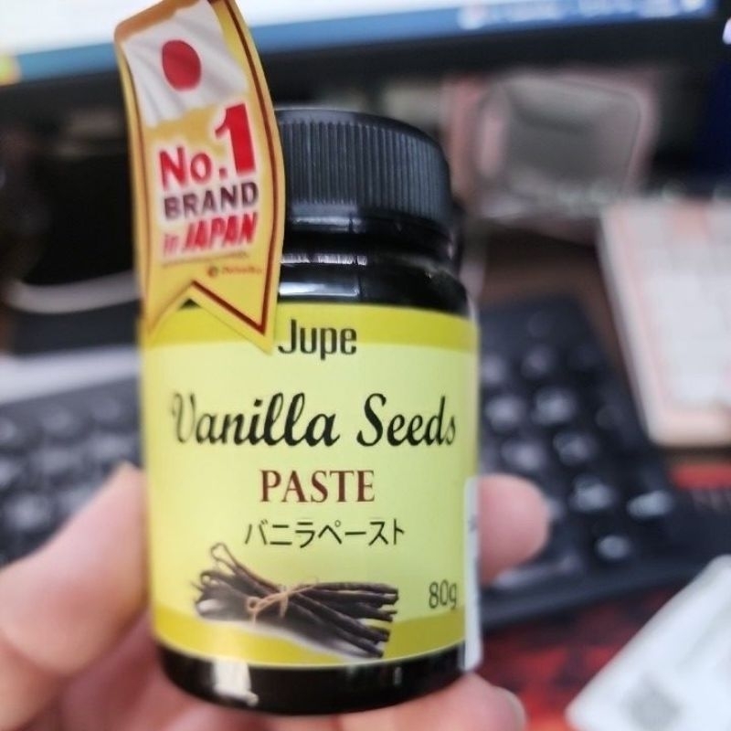 JUPE Vanilla Seeds Paste from Japan วานิลลาเพสท์ ขนาด 80 กรัม  ขายดี Jupe Vanilla Seed Paste เพสวนิล