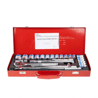 EURO KING TOOLS ชุดเครื่องมือ ประแจ ชุดบล็อก 12เหลี่ยม จำนวน 24 ชิ้น ชุดประแจบล็อก ขนาด 1/2 (4หุน)