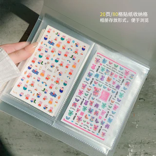 แฟ้มใส่สติกเกอร์ สมุดเก็บสติกเกอร์ ใส่ได้ 80แผ่น
