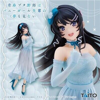 [New] Rascal Does Not Dream of Bunny Girl Senpai Coreful Figure Mai Sakurajima Party Dress ver. ฟิกเกอร์แท้ มือ1 lot JP