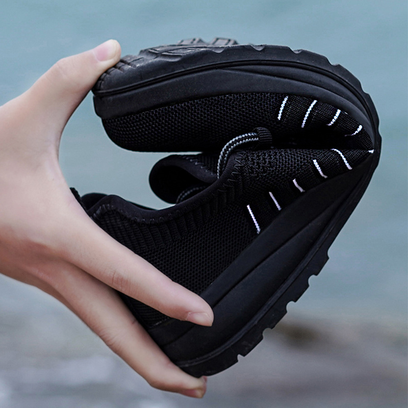 📢Hot! รองเท้าเซฟตี้ระบายอากาศแบบฟลายทอ รองเท้าทํางานผู้ชาย 🥾Size:39-45