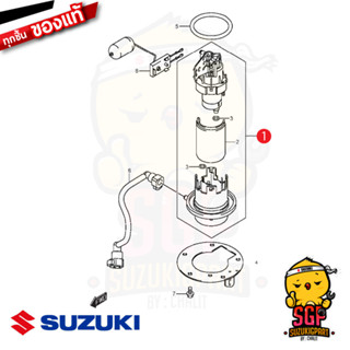 ชุดปั๊มน้ำมันเชื้อเพลิง PUMP ASSY, FUEL แท้ Suzuki GSX-R150 / GSX-S150