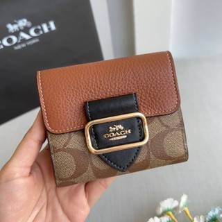 Coach แท้ 100% กระเป๋าสตางค์ใบเล็ก small morgan wallet No. CF472