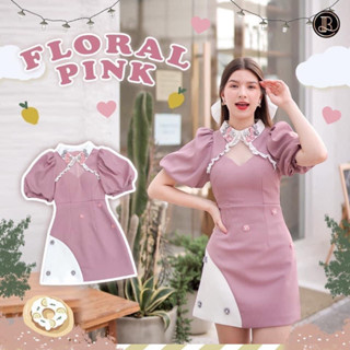 💎พร้อมส่ง💎BLT brand ชุดเดรส Floral pink collection