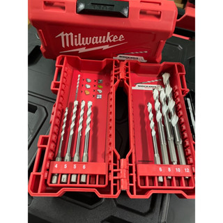 Milwaukee 4932471112 ชุดดอกสว่านอเนกประสงค์ มี 8 ชิ้น ไม่มีแพ็คเกจ ของแท้ พร้อมส่ง