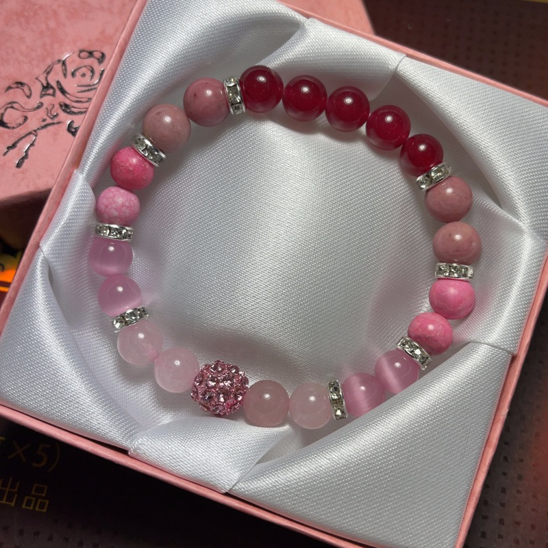 💕หินความรัก รวมพลังทุกชนิดหินแห่งรัก 8 มิล หินมงคล หินนำโชค หินแท้ กำไลข้อมือ เครื่องประดับ หินสี