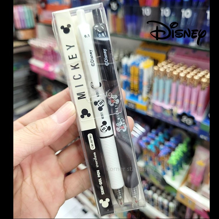 (2 ด้าม) ปากกากึ่งเจล 0.5 มม.หมึกสีน้ำเงิน ลาย Mickey มิกกี้เม้าส์ / เจ้าหญิง และ Gaspard et lisa รูปที่ 8