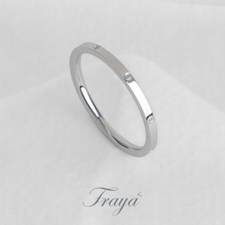 Fraya แหวนรุ่น i love ring  บาง 1.5 mm แหวนความหมาย สแตนเลส ไม่บิด ไม่เบี้ยว โดนน้ำหอม ลงทะเล อาบน้ำได้ แข็งแรง