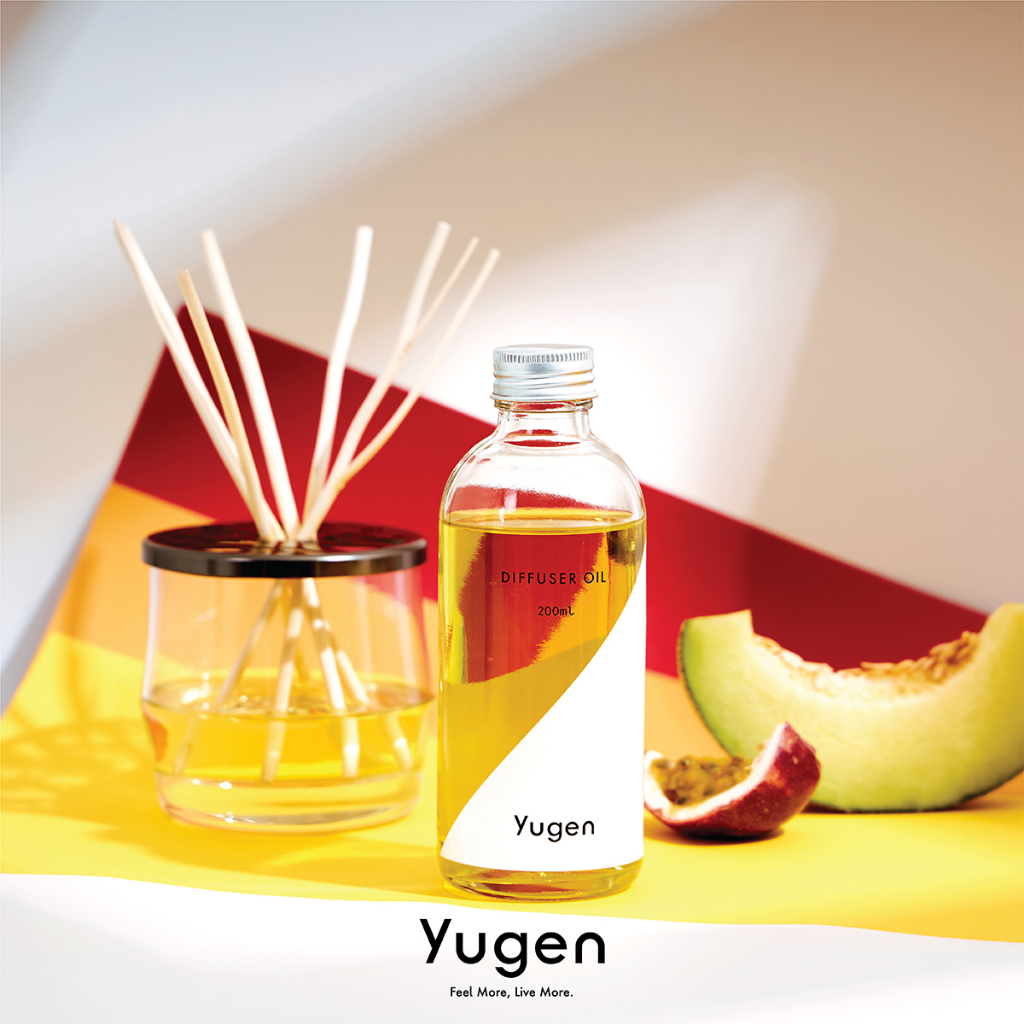 Yugen ชุดก้านไม้กระจายกลิ่นหอม กลิ่น อินสไปร์ (Yugen - Reed Diffuser 200 ml Set / Scent : INSPIRE)