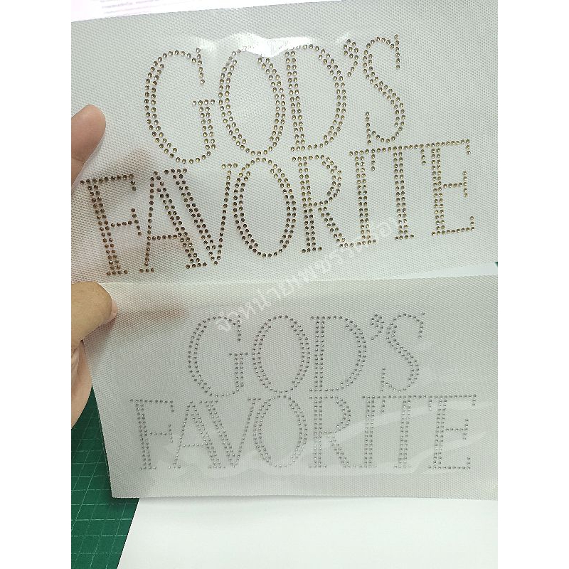 เพชรรีดร้อน (GOD'S FAVORITE) สกรีนเพชร เพชรรีดร้อนลายสำเร็จ  Hotfix Rhinestone ราคาต่อชิ้น