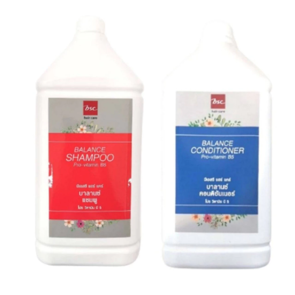BSC บีเอสซี บาลานซ์ แชมพู 3200ml..และ คอนดิชันเนอร์ 3200ml.