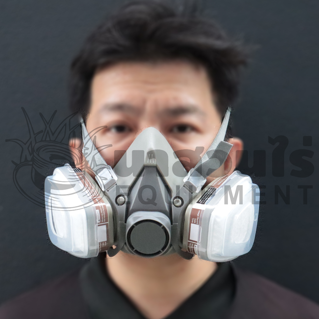 หน้ากากกันแก๊ส หน้ากากกันสารเคมี ขนาดกลาง พร้อมตลับกรอง ฟิลเตอร์ air filter Gaz mask หน้ากากแก๊ส ประกัน 7 วัน นาสวนไร่