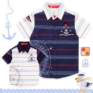 เสื้อเชิ้ตแขนสั้นเด็ก เสื้อเชิ้ตเด็กผู้ชาย อายุ1-8ปี ผ้าฝ้าย…