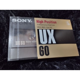 เทปเปล่าโครเมี่ยม Sony High Position Type II 60 min. New Sealed ซีลในห่อ