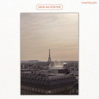 พร้อมส่ง - โปสเตอร์ a4 แต่งห้อง a4 Poster - Paris