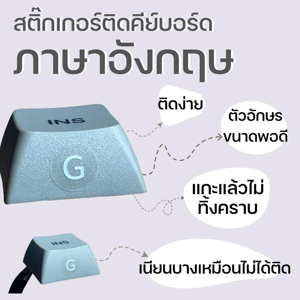 ส่งเร็วจากไทย🌈 | สติ๊กเกอร์ติดคีย์บอร์ดภาษาอังกฤษ สติ๊กเกอร์ติดkeycapภาษาอังกฤษ