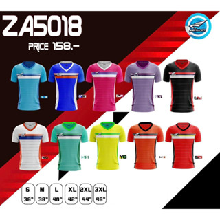 ขายส่งแพค10ตัว เสื้อกีฬาคอวี เสื้อฟุตบอลคอวี Zealver za5018 ขายส่ง