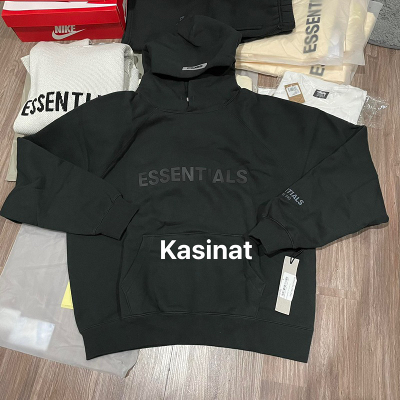 essentials hoodie black ใหม่ แท้ ป้ายห้อย