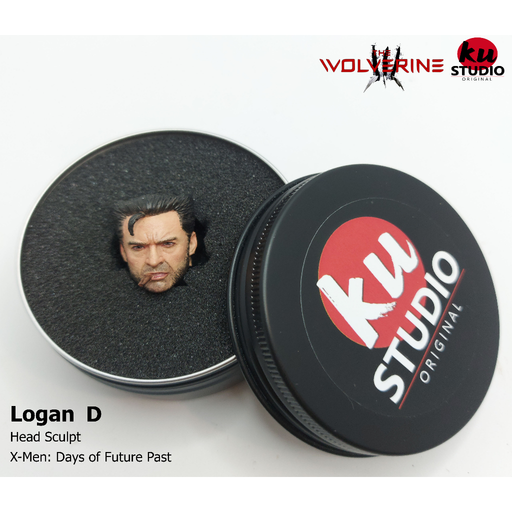 หัวเพ้นท์ The Wolverine Head Sculpt 1/12
